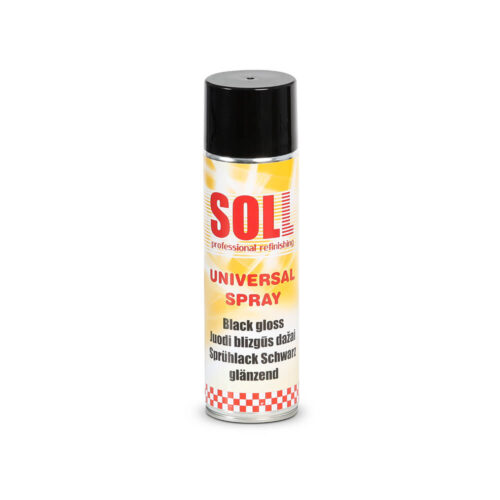 SOLL 1K Kiiltävä musta spraymaali 500ml